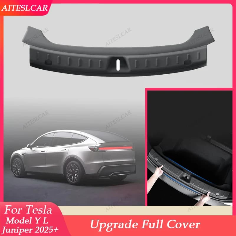 Rear Bumper Guard For Tesla Model YL Juniper 2026 Trunk Mat Cover Trunk Sill Protector Organizer Cargo Liner Travel Accessories